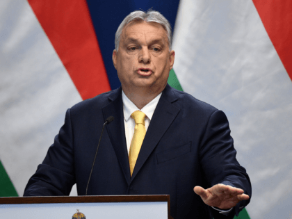 Hungarian Prime Minister Viktor Orban speaks during his traditional new year press confere