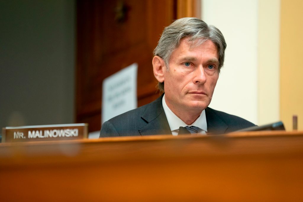 Representative Tom Malinowski, a Democrat from New Jersey, speaks during a House Foreign Affairs Committee hearing in Washington, DC, on September 16, 2020. (Photo by Stefani Reynolds / POOL / AFP) (Photo by STEFANI REYNOLDS/POOL/AFP via Getty Images)