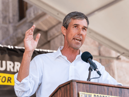 Beto O'Rourke speaks at the We Are the Moral Resurrection! Georgetown-to-Austin March for Democracy rally to support voting rights at the Texas State Capitol on July 31, 2021, in Austin, Texas. (Photo by SUZANNE CORDEIRO / AFP) (Photo by SUZANNE CORDEIRO/AFP via Getty Images)