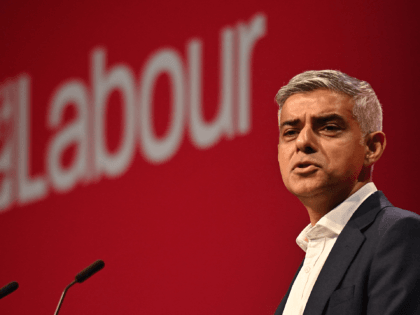 Mayor of London Sadiq Khan speaks to delegates on the third day of the annual Labour Party conference at The Brighton Centre in Brighton on the south coast of England, on September 27, 2021. (Photo by JUSTIN TALLIS / AFP) (Photo by JUSTIN TALLIS/AFP via Getty Images)