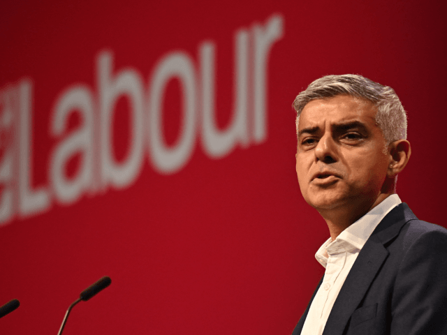 Mayor of London Sadiq Khan speaks to delegates on the third day of the annual Labour Party