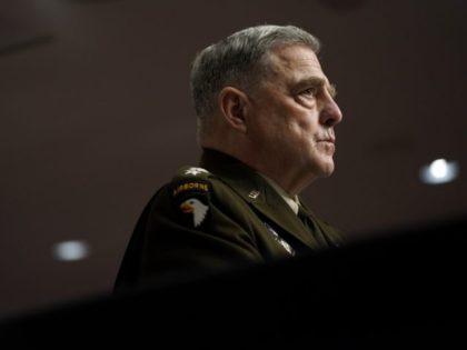 WASHINGTON, DC - SEPTEMBER 28: Chairman of the Joint Chiefs of Staff Gen. Mark A. Milley listens to a senator's question during a Senate Armed Services Committee hearing on the conclusion of military operations in Afghanistan and plans for future counterterrorism operations on Capitol Hill on September 28, 2021 in …