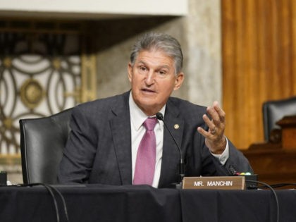 Sen. Joe Manchin, D-WV speaks during a Senate Armed Services Committee hearing on Afghanis