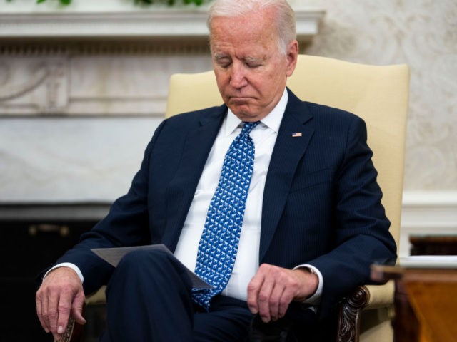 WASHINGTON, DC - SEPTEMBER 01: U.S. President Joe Biden listens to Ukrainian President Volodymyr Zelensky during a press availability in the Oval Office at the White House on September 01, 2021 in Washington, DC. This was the two leaders' first face-to-face meeting and the first by a Ukrainian leader in …
