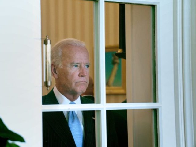 WASHINGTON, DC - SEPTEMBER 18: US Vice-President Joe Biden looks on during a bilateral me