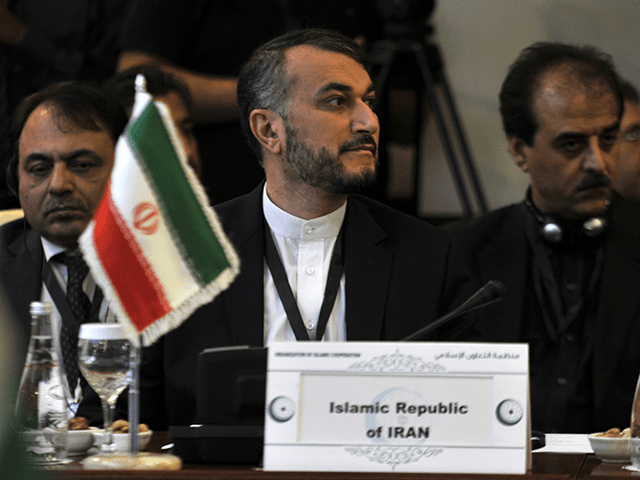 Iranian Deputy Foreign Minister Hossein Amir-Abdollahian attends an extraordinary meeting