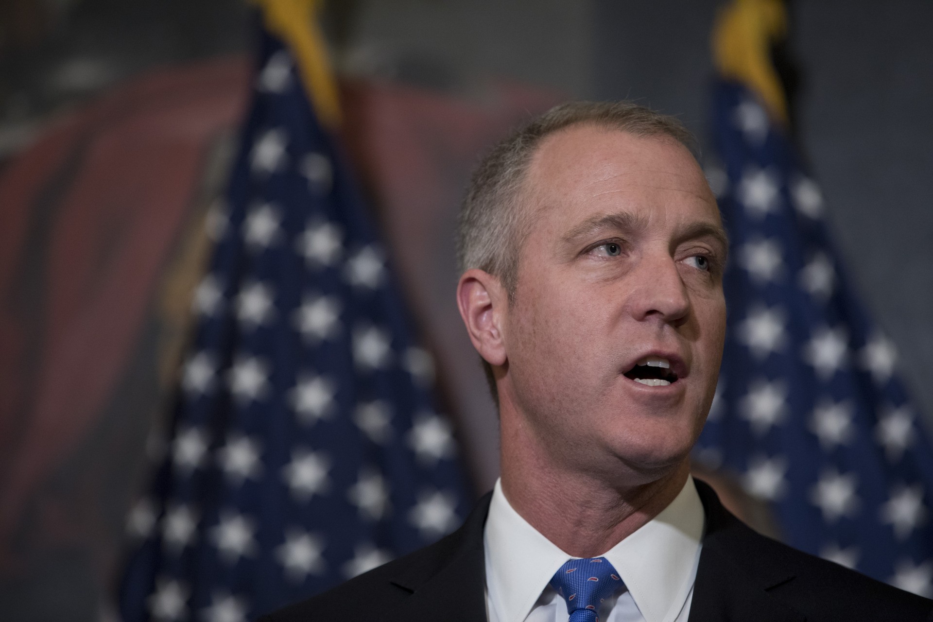 WASHINGTON, DC - MAY 2: Rep. Sean Patrick Maloney (D-NY) speaks at a press conference introducing a bill providing members of the LGBT community with comprehensive federal protections on Capitol Hill May 2, 2017 in Washington, DC. The bill would standardize rights for LGBT people across state lines. (Photo by Aaron P. Bernstein/Getty Images)