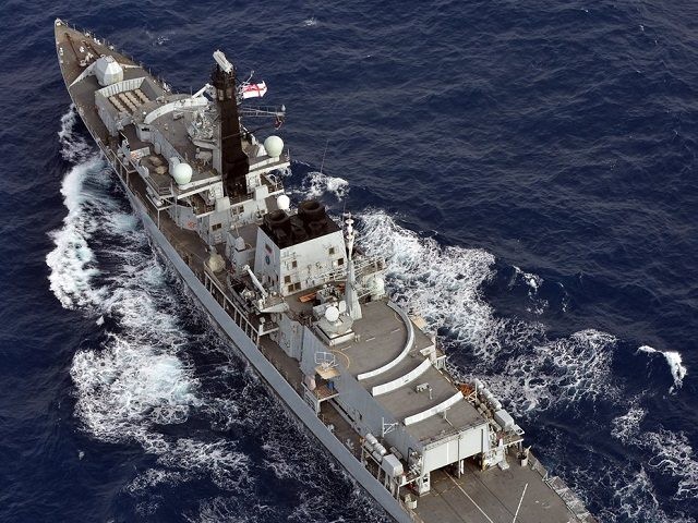 Royal Navy type 23 frigate HMS Richmond is pictured during an exercise. HMS Richmond is a