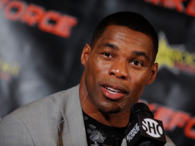 **FILE PHOTO** Herschel Walker Declares Senate Candidacy In Georgia For 2022. Herschel Walker at the press conference promoting his debut Mixed Martial Arts match against Greg Nagy to be contested at the Florida Panthers Arena in Sunrise, Florida on the 30th of January. Gallagher's in New York City. January 13, …