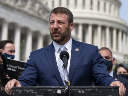 Rep. Markwayne Mullin, R-Okla., speaks during a news conference about the “I Am Vanessa Guillén Act,” in honor of the late U.S. Army Specialist Vanessa Guillén, and survivors of military sexual violence, during a news conference on Capitol Hill, Wednesday, Sept. 16, 2020, in Washington. (AP Photo/Alex Brandon)