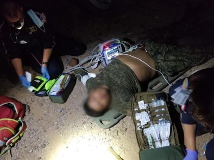 Ajo Station agents rescued a migrant in the Arizona desert. (Photo: U.S. Border Patrol/Tucson Sector)