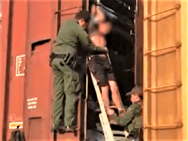 Border Patrol agents rescue 27 migrants from rail cars near border in Texas. (Video Screenshot: U.S. Border Patrol)