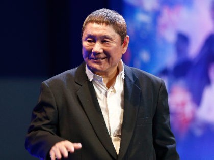 TOKYO, JAPAN - MARCH 16: Takeshi Kitano attends the official press conference ahead of the World Premiere of the Paramount Pictures release "Ghost In The Shell" at the Ritz Carlton Hotel on March 16, 2017 in Tokyo, Japan. (Photo by Christopher Jue/Getty Images for Paramount Pictures)