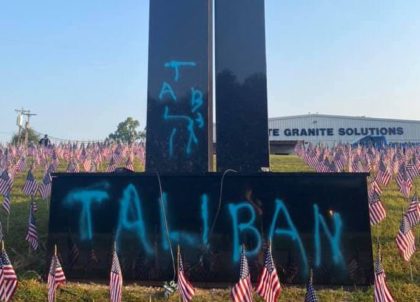 "As some of you know a 9/11 memorial was vandalized over the weekend. Investigators have obtained video surveillance that depicts, what is believed to be, a white male pulling up to Upstate Granite Solutions at around 7:30am, on September 12th in a grey SUV. The subject, wearing a dark hat, …