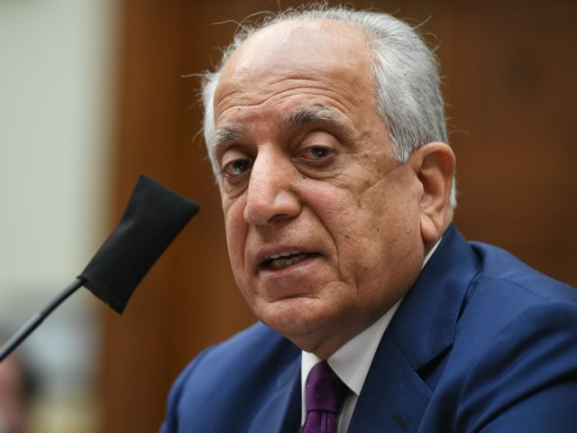 Zalmay Khalilzad, special representative on Afghanistan reconciliation, speaks during a Ho