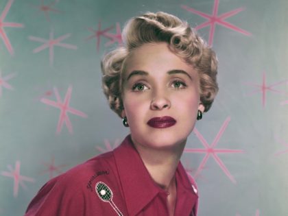 American actress, singer and dancer Jane Powell wearing a tennis themed top, 15th January 1953. (Photo by Virgil Apger/Archive Photos/Getty Images)
