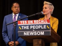 ‘Put a Stake in the Heart of Evil’: Rose McGowan Endorses Larry Elder, Alleges Gavin Newsom’s Wife Aided Harvey Weinstein