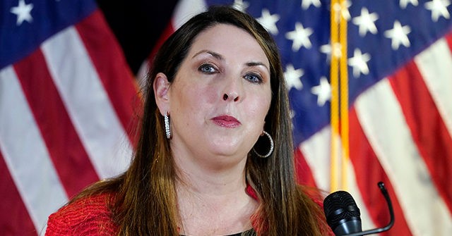 EXCLUSIVE - RNC Chair Ronna McDaniel Condemns Big Tech Following News of Facebook Suppressing Breitbart