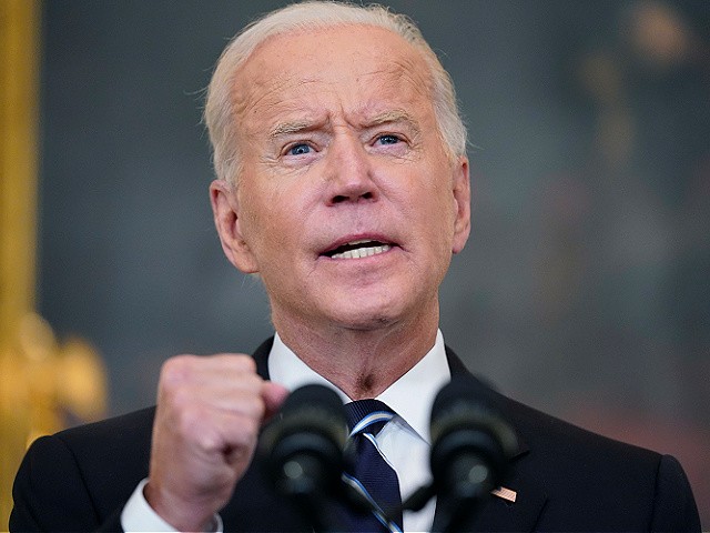 President Joe Biden speaks in the State Dining Room at the White House, Thursday, Sept. 9, 2021, in Washington. Biden is announcing sweeping new federal vaccine requirements affecting as many as 100 million Americans in an all-out effort to increase COVID-19 vaccinations and curb the surging delta variant. (AP Photo/Andrew Harnik)