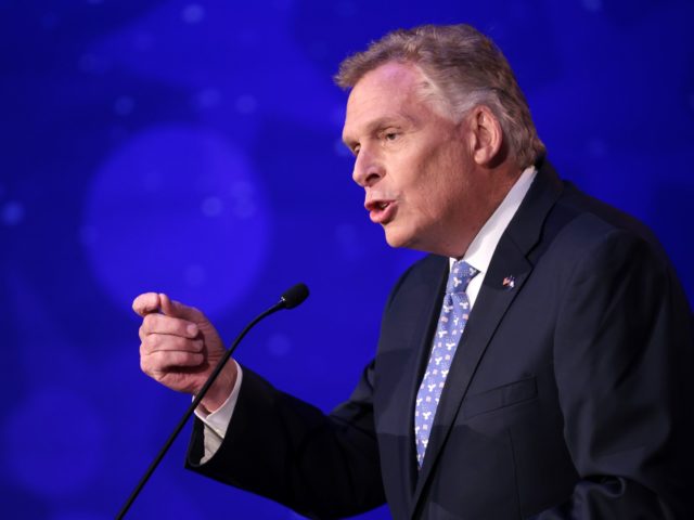 ALEXANDRIA, VIRGINIA - SEPTEMBER 28: Former Virginia Gov. Terry McAuliffe (D-VA) answers a