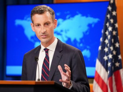 US State Department spokesman Ned Price holds a press briefing on Afghanistan at the State