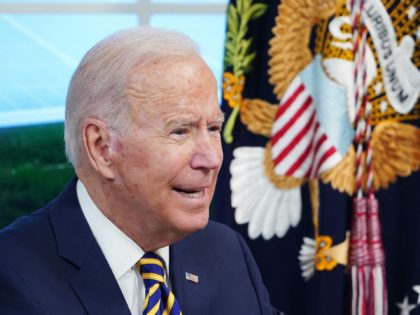 US President Joe Biden speaks during a virtual meeting with the Major Economies Forum on E