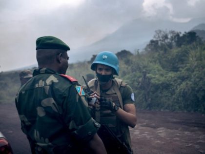 The convoy was under escort by UN peacekeepers in the MONUSCO force and the Congolese army