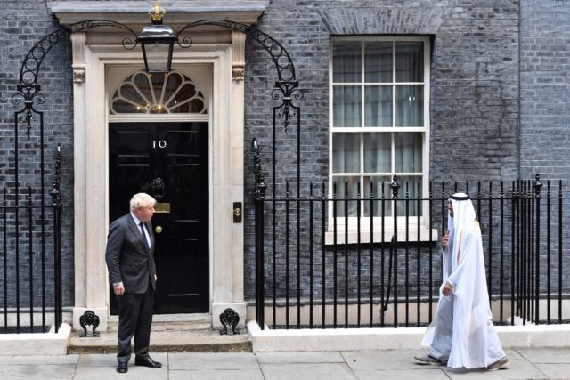 Crown Prince of Abu Dhabi, Mohamed bin Zayed Al Nahyan met Britain's Prime Minister Boris