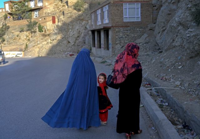 Despite the reurn of the Taliban, women can still be seen on the streets of Kabul