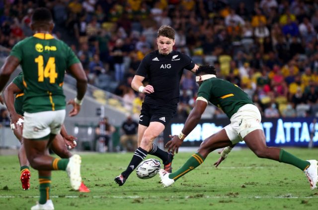In a torrid affair with a high error count in Townsville, the All Blacks led 13-11 at half