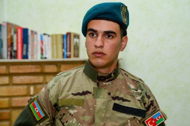 Azerbaijani Asif Maharramov, 20, is among thousands of veterans on both sides suffering fr