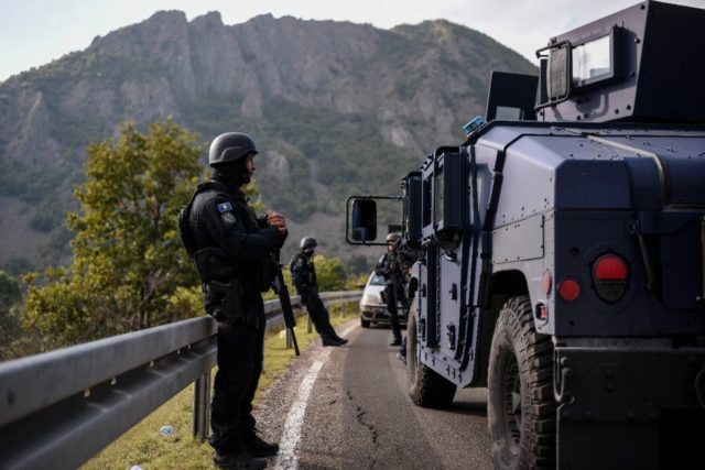 Kosovo special police units were deployed to the border with Serbia in the the latest sou