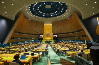 The UN General Assembly reconvened in person for the first time since the start of the pandemic, with strict rules over masks and social distancing imposed and only seven people per delegation allowed