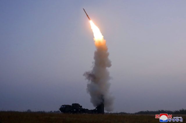 A picture in North Korea's official Rodong Sinmun newspaper showed the missile tested on S