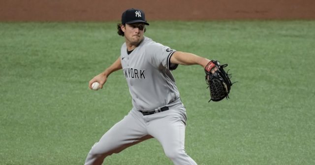 New York Yankees' Gerrit Cole Exits Start Due To Hamstring Tightness ...