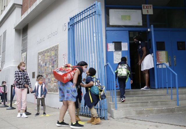 NYC public schools reopen classes for 1st time without remote option