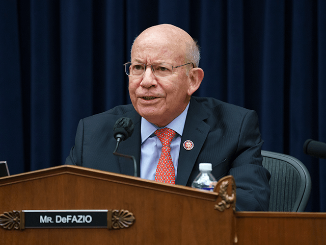 House Transportation and Infrastructure Committee Chair Peter DeFazio, D-Ore., gavels in his panel to work on the reconciliation markup, part of President Joe Biden's $3.5 trillion domestic rebuilding plan, at the Capitol in Washington, Tuesday, Sept. 14, 2021. (AP Photo/J. Scott Applewhite)