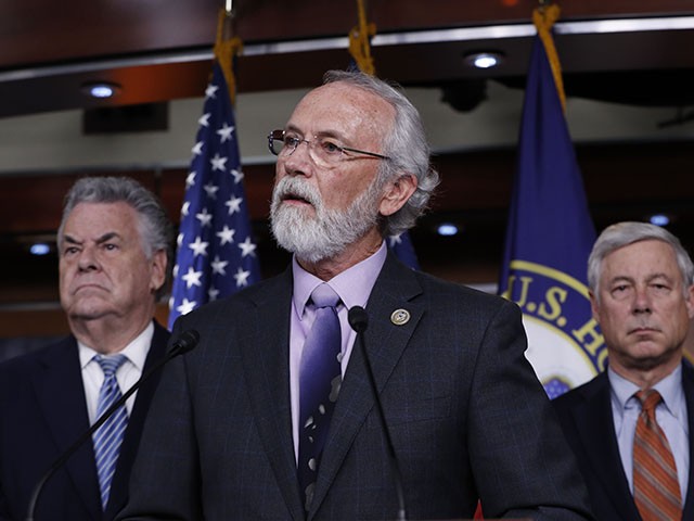 FBI - Rep. Dan Newhouse, R-Wash., center, flanked by Rep. Peter King, R-N.Y., left, and Rep. Fred Upton, R-Mich., join a group of Republican lawmakers to encourage support for the Deferred Action for Childhood Arrivals (DACA) program​, during a news conference on Capitol Hill in Washington, Thursday, Nov. 9, 2017. (AP Photo/J. Scott Applewhite)