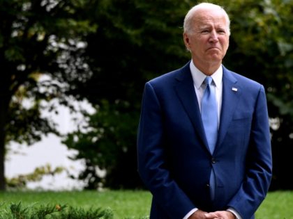 US President Joe Biden listens to Interior Secretary Deb Haaland (out of frame) speak, before signing three proclamations restoring protections stripped by the Trump administration for Bears Ears, Grand Staircase-Escalante, and Northeast Canyons and Seamounts national monuments, on the North Lawn of the White House on October 8, 2021 in …