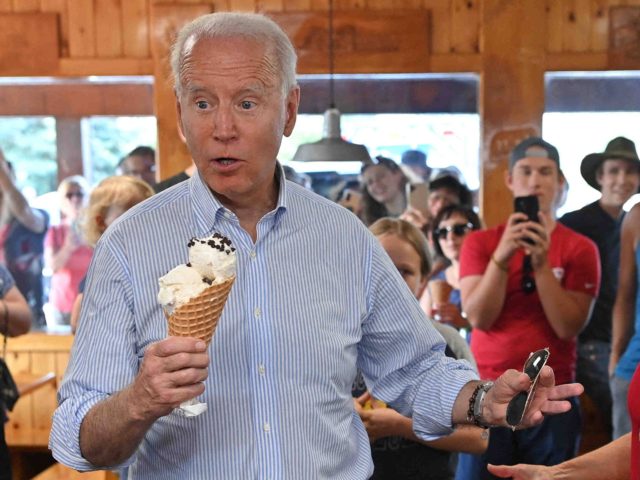 Biden ice cream shrug (Mandel Ngan / AFP / Getty)