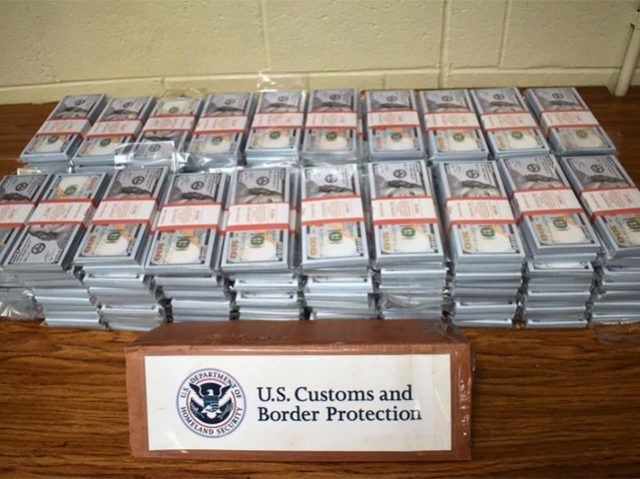 U.S. and Euro currency from Russia. (U.S. Customs and Border Protection).