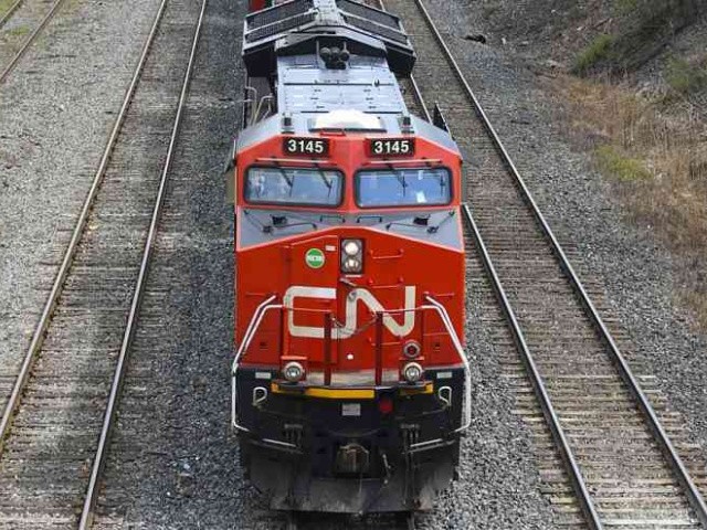Canadian National Railway train (JOE KLAMAR/AFP VIA GETTY IMAGES)