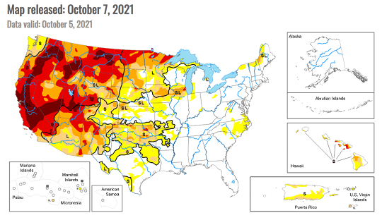 Drought Map Courtesy University of Nebraska-Lincoln