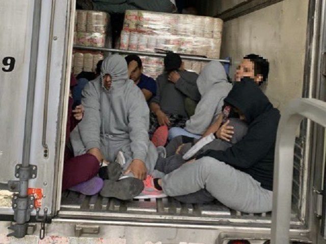 Agents find 75 migrants locked inside a refrigerated trailer at the Falfurrias Immigration Checkpoint. (Photo: U.S. Border Patrol/Rio Grande Valley Sector)