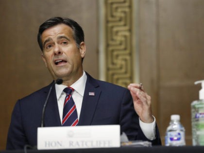 WASHINGTON, DC - MAY 05: Rep. John Ratcliffe, (R-TX), testifies before a Senate Intelligence Committee nomination hearing on Capitol Hill in Washington, Tuesday, May. 5, 2020. The panel is considering Ratcliffe's nomination for director of national intelligence. (Photo by Andrew Harnik-Pool/Getty Images)