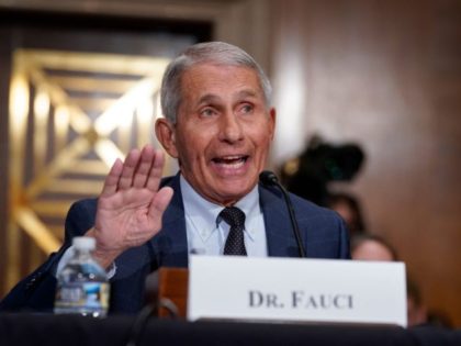 Dr. Anthony Fauci, director of the National Institute of Allergy and Infectious Diseases, responds to questions by Senator Rand Paul during the Senate Health, Education, Labor, and Pensions Committee hearing on Capitol Hill in Washington, DC on July 20, 2021. (Photo by J. Scott Applewhite / POOL / AFP) (Photo …