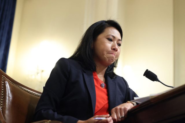 Democratic Representative from Florida Stephanie Murphy reacts as she speaks during the Se