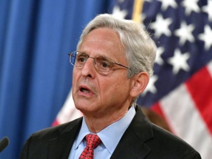 US Attorney General Merrick Garland holds a press conference to announce a lawsuit against Texas at the Department of Justice in Washington, DC on September 9, 2021 - The US Justice Department filed suit against the state of Texas on Thursday over its new law that bans abortions after six …
