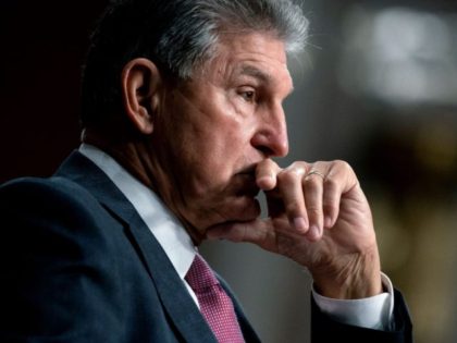 Senator Joe Manchin (D-WV) listens during a Senate Armed Services Committee on Afghanistan, in the Dirksen Senate Office Building on Capitol Hill in Washington, DC on September 28, 2021. (Photo by Stefani Reynolds / POOL / AFP) (Photo by STEFANI REYNOLDS/POOL/AFP via Getty Images)
