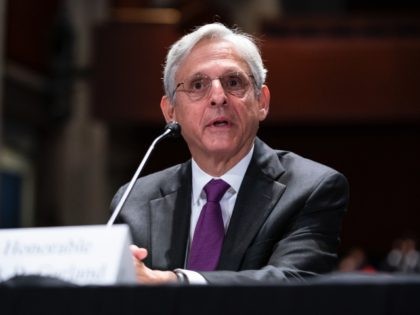 WASHINGTON, DC - OCTOBER 21: Attorney General Merrick Garland testifies during a House Judiciary Committee oversight hearing of the Department of Justice on October 21, 2021 in Washington, DC. Garland took questions on the Department of Justice's ongoing investigations including the January 6 attack on the U.S. Capital. (Photo by …